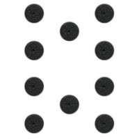 10 Bases redondas de plástico (25mm)